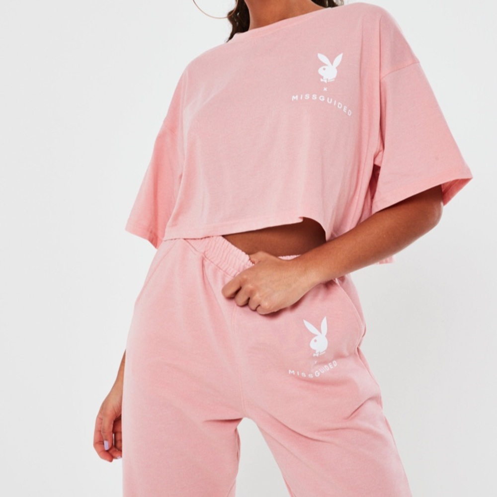 Pink crop top